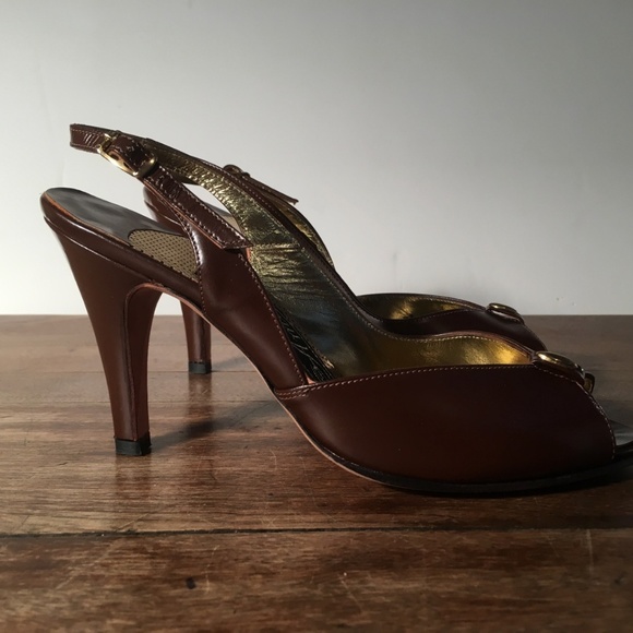 Amano Bootier Juliette Peep Toe Strap Heels - Picture 4 of 7